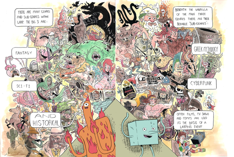 Illustration for article titled This comic teaches you the dos and don'ts of LARPing